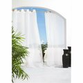 Commonwealth Home Fashions Escape Sheer Grommet Panel 84 in., White 70399-109-001-84